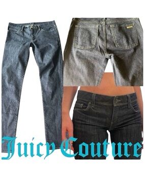 NWOT Juicy Couture Dark Wash Low Rise Skinny Jeans (30)
